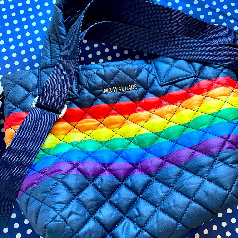 MZ Wallace Rainbow Mini Metro Tote